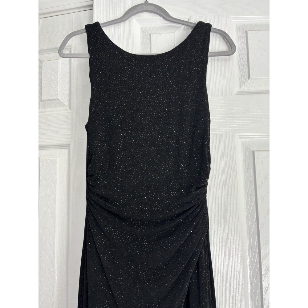 Laundry by Shelli Segal Womens Black Sparkly Evening Occasion Dress Petite 10
